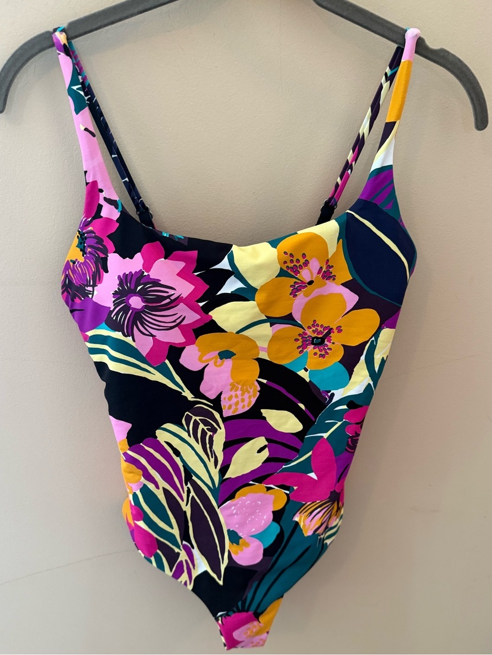 CALIA paradise palm print swim one piece size 8